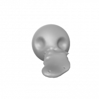 3d model - platypus face Maxi