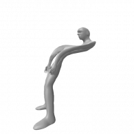 3d model - wonky man 