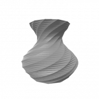 3d model - Twisted vase