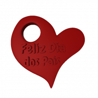 3d model - feliz dia dos pais