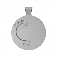 3d model - Round Pendant