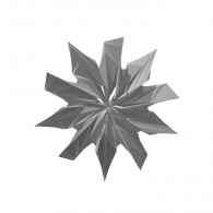 3d model - snowflake