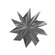 3d model - snowflake 2