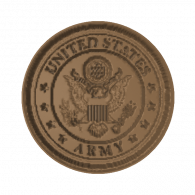 3d model - US Army Coaster