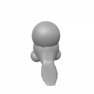 3d model - With tail v 3