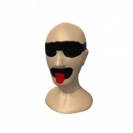 3d model - mr.bald head