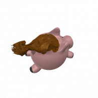 3d model - Flying pig