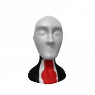 3d model - Slender man head