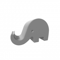 3d model - elephantphoneholder