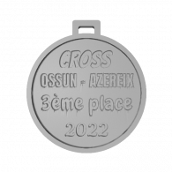 3d model - médaille 3ème place 2022