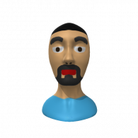 3d model - Drake with a fade haircut but from wish