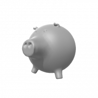 3d model - Normal pig