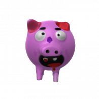 3d model - chonky pig