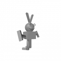 3d model - bunny is dum