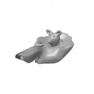 3d model - conejo en tanque/barco pirata