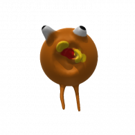 3d model - orange bird