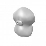 3d model - pig w nose