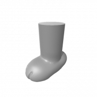 3d model - snoopy leg (final 