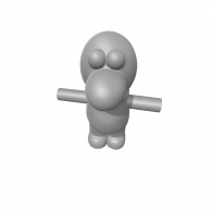 3d model - Brian Body + Legs + Eyes