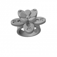 3d model - motyl aktu