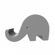 3d model - elefant moon