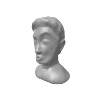 3d model - MAN WITH HAIR 3