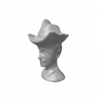 3d model - cwboy hat