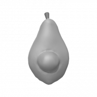 3d model - avocado base