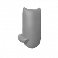 3d model - long cat and tail