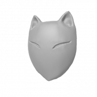 3d model - fox mask yay