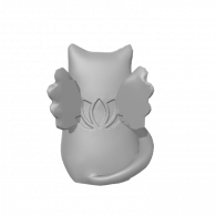 3d model - cat wiff wings heheh