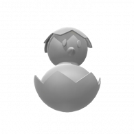 3d model - Lil Chick colorables