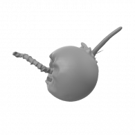 3d model - Apple with Worm