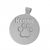 3d model - Hennie's dog tag