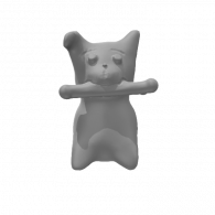 3d model - dog with bone