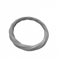 3d model - Twisted Ring