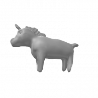 3d model - Unicornio