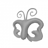 3d model - Butterfly