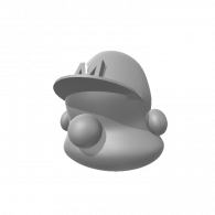 3d model - mario face