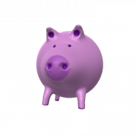 3d model - pig tot