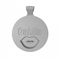 3d model - Name Pendent with Lips