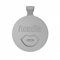 3d model - Name pendant with lips