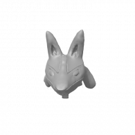 3d model - Lucario Head