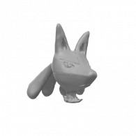 3d model - Lucario Head