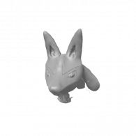 3d model - Lucario Head