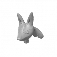 3d model - Lucario Head