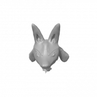 3d model - Lucario Head