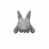 3d model - Lucario Head