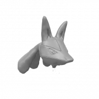 3d model - Lucario Head