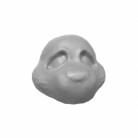 3d model - head eyes and nose 3.8